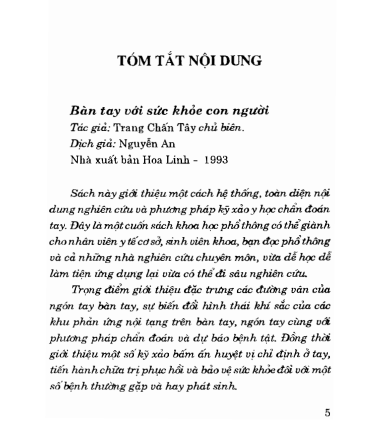 Bàn Tay Với Sức Khỏe Con Người - Ảnh 2