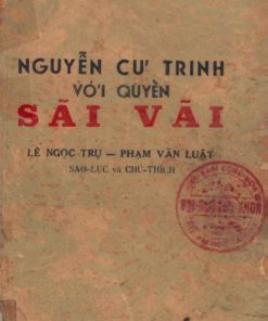 Nguyễn Cư Trinh Với Quyển Sãi Vãi (NXB Tân Việt 1951) - Lê Ngọc Trụ