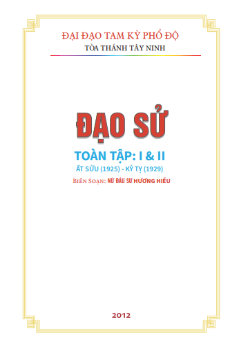 Đạo Sử Toàn Tập (Đạo Cao Đài) – Nữ Đầu Sư Hương Hiếu