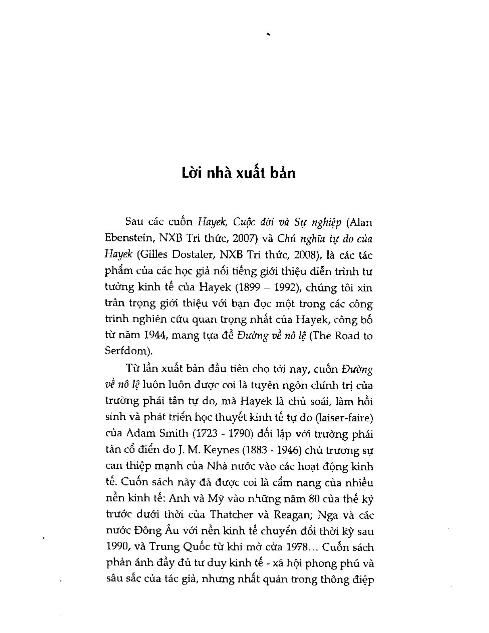 Đường Về Nô Lệ – F.A.Hayek - Ảnh 4