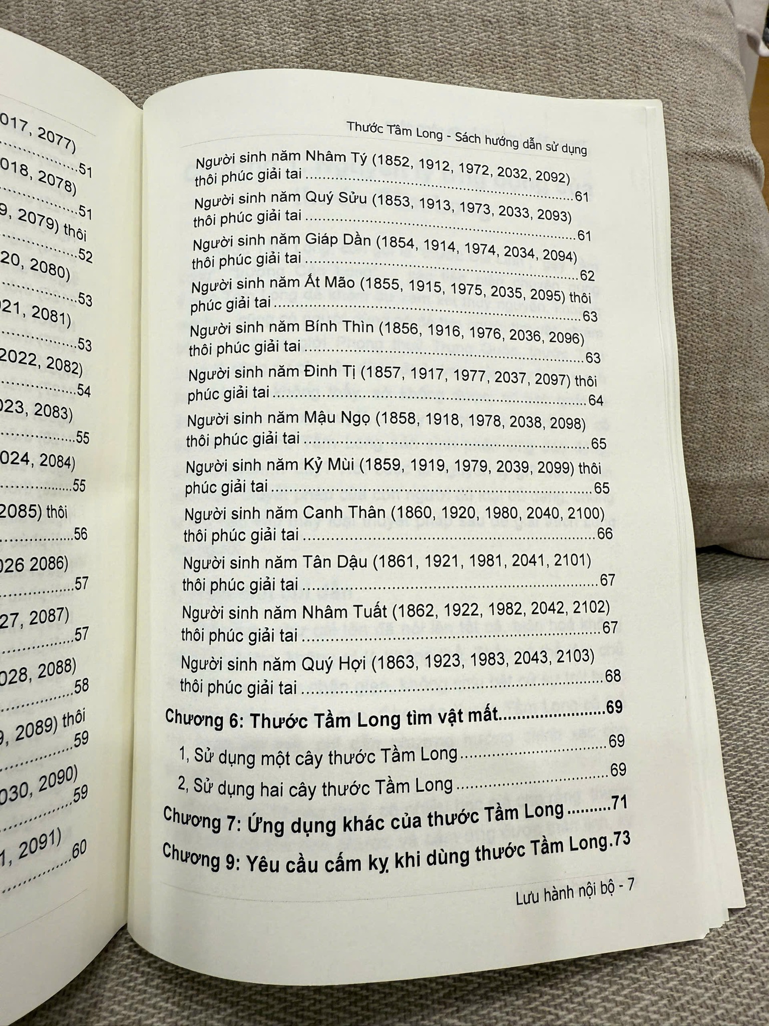 Sách Hướng Dẫn Sử Dụng Thước Tầm Long - Ảnh 6