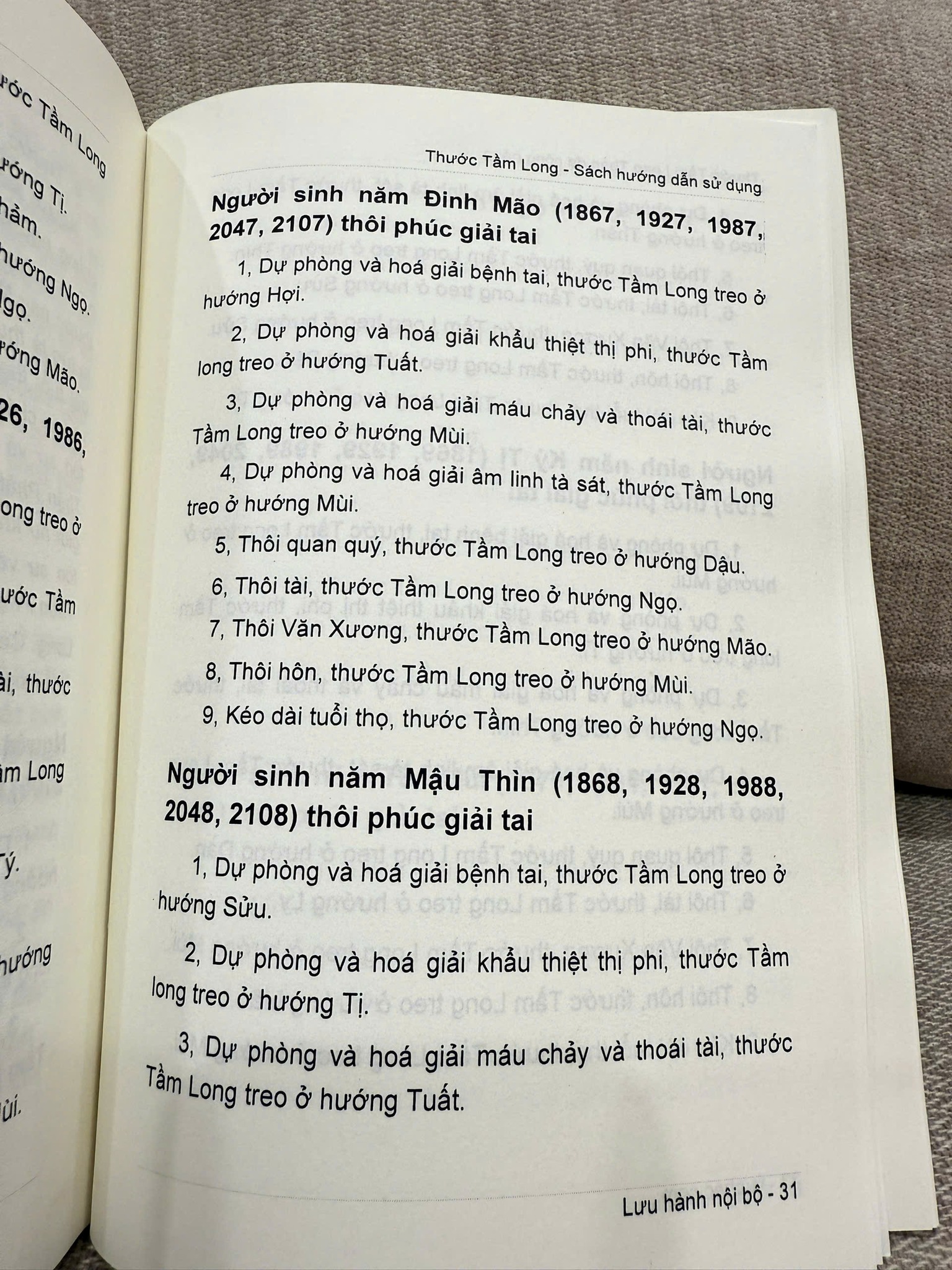 Sách Hướng Dẫn Sử Dụng Thước Tầm Long - Ảnh 7