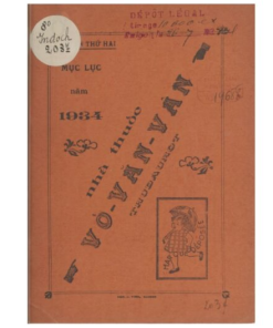 Sách Thuốc Quý – Nhà Thuốc Võ Văn Vân – Xuất Bản 1934