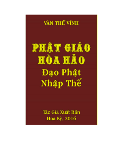 Phật Giáo Hòa Hảo Đạo Phật Nhập Thế – Văn Thế Vĩnh