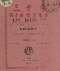 Tam Thiên Tự (NXB Ngô Tử Hạ 1931) - Ninh Hà