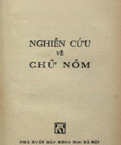 Nghiên Cứu Về Chữ Nôm (NXB Khoa Học Xã Hội 1981) - Lê Văn Quán