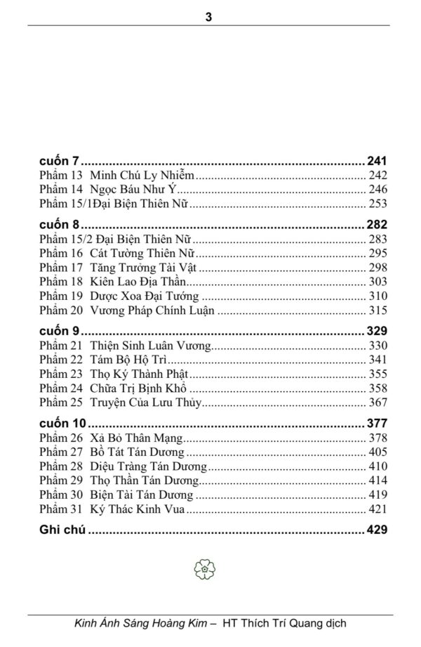 Kinh Ánh Sáng Hoàng Kim – HT Thích Trí Quang - Ảnh 3